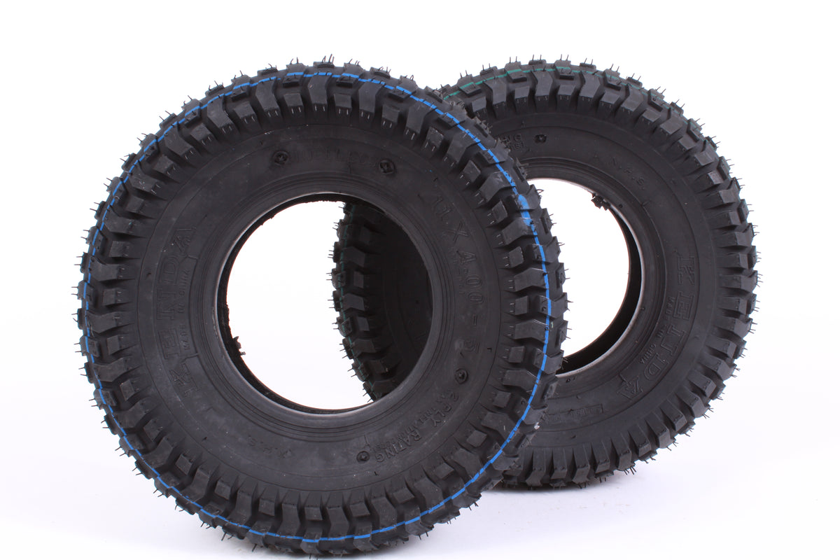 2 Pack Martin Wheel 405-2TR-I 11x400-5 2 Ply Turf Rider Pneumatic Tires K358