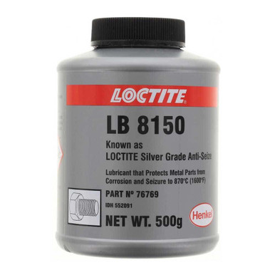 Loctite Anti Sieze Silver Grade 500G Tub LB 8150 - 76769