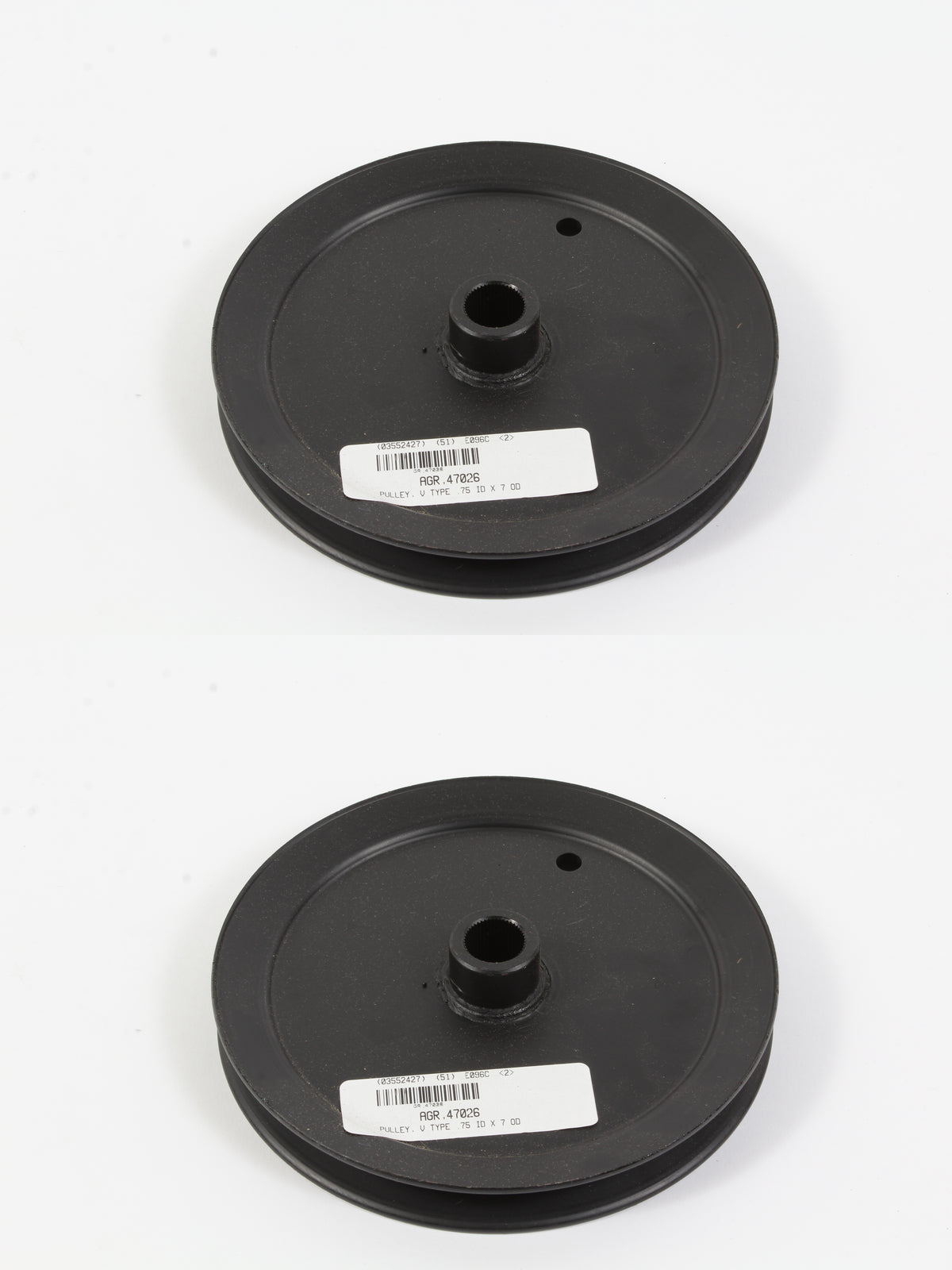 2 Pack Genuine Agri-Fab 47026 V-Type Pulley 7" OD .75" ID Fits Craftsman