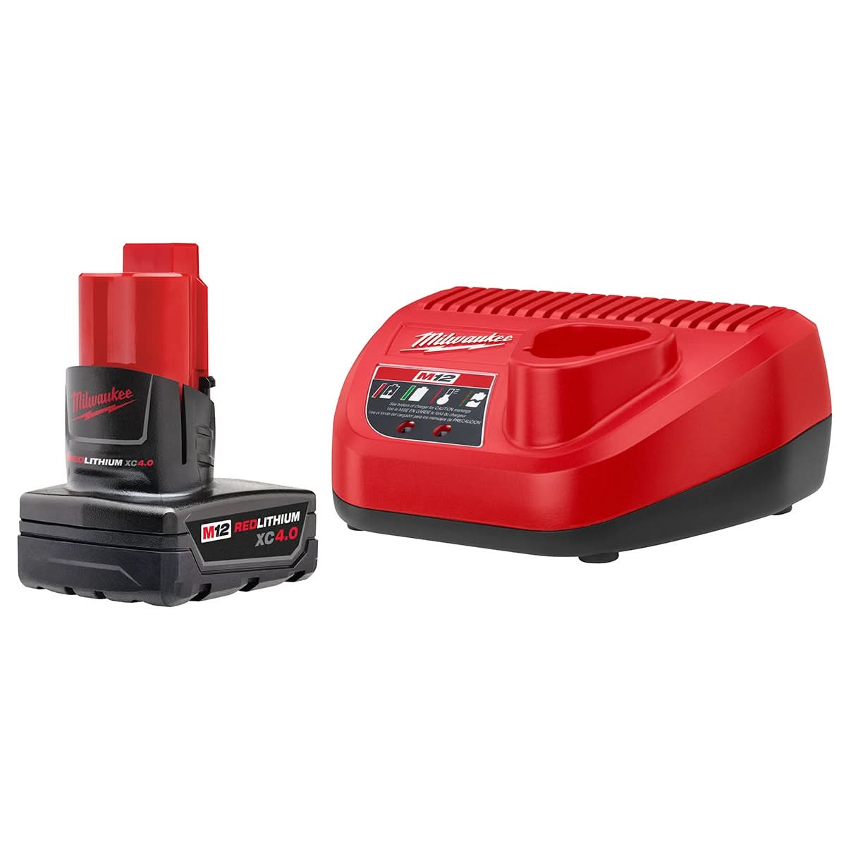 Milwaukee PROMOM12 XC 4.0Ah Battery and Charger Starter Kit