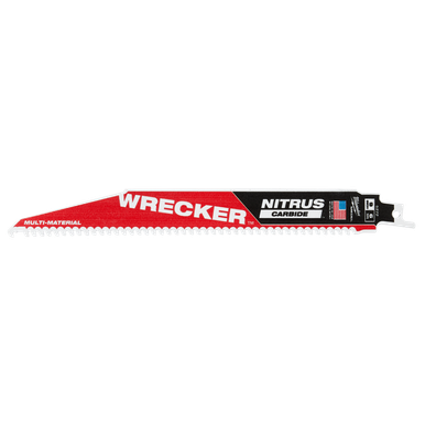Milwaukee SAWZALL™ The WRECKER™ With NITRUS CARBIDE™ Teeth Demolition 230 MM 9" 6TPI Blade 1 Pack - 48005272