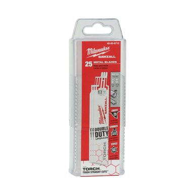 Milwaukee SAWZALL™ The TORCH™ Metal Demolition 150 MM 6" 10TPI Blade 25 Pack - 48008712