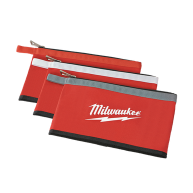Milwaukee Zipper Pouches 3 Pack - 48228193