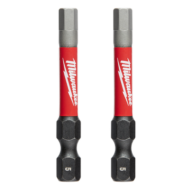 Milwaukee SHOCKWAVE™ Power Bit Hex 5mm 50mm (2") 2 Pack - 48324737
