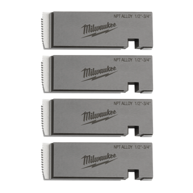Milwaukee 1/2"-3/4" ALLOY NPT Universal Pipe Threading Die Set - 48361201