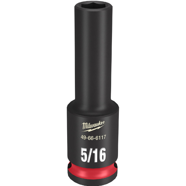 Milwaukee 49-66-6117 SHOCKWAVE™ Impact Duty 3/8″ Drive 5/16″ Deep 6 Point SAE Socket