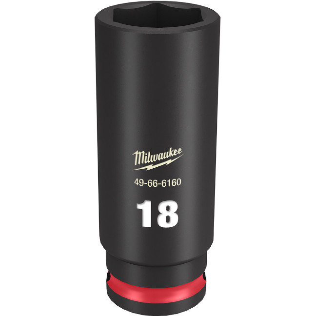 Milwaukee 49-66-6160 SHOCKWAVE™ Impact Duty 3/8″ Drive 18MM Deep 6 Point Socket