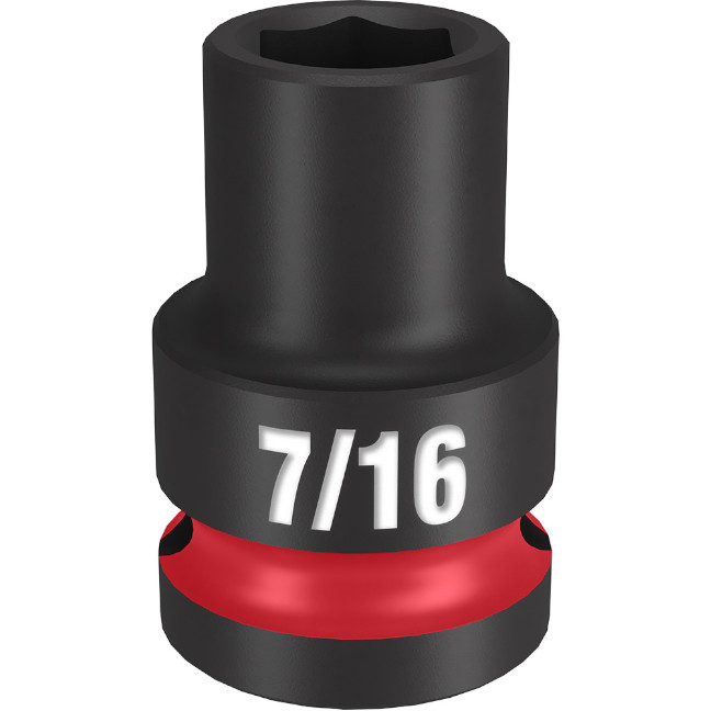 Milwaukee 49-66-6201 SHOCKWAVE™ Impact Duty 1/2″Drive 7/16″ Standard 6 Point Socket