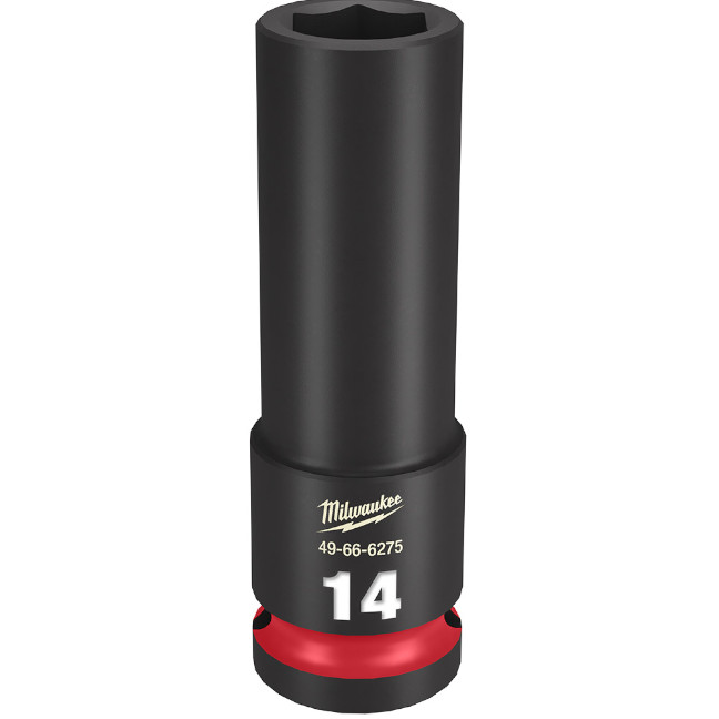 Milwaukee 49-66-6275 SHOCKWAVE™ Impact Duty 1/2″ Drive 14MM Deep 6 Point Socket
