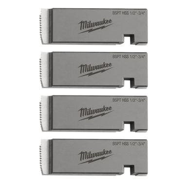 Milwaukee 1/2"-3/4" HIGH SPEED FOR STAINLESS BSPT Universal Pipe Threading Die Set - 4932492928