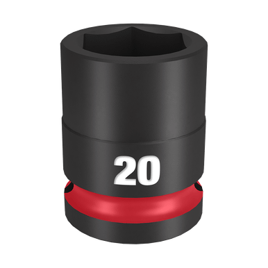 Milwaukee SHOCKWAVE™ Standard 6 Point Impact Socket 20 MM 1/2" Drive - 49666252