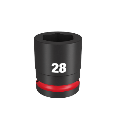 Milwaukee SHOCKWAVE™ Standard 6 Point Impact Socket 28 MM 3/4" Drive - 49666366