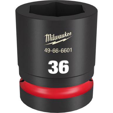 Milwaukee SHOCKWAVE™ 36mm Standard 6 Point Impact Socket 36mm 1" Drive - 49666601