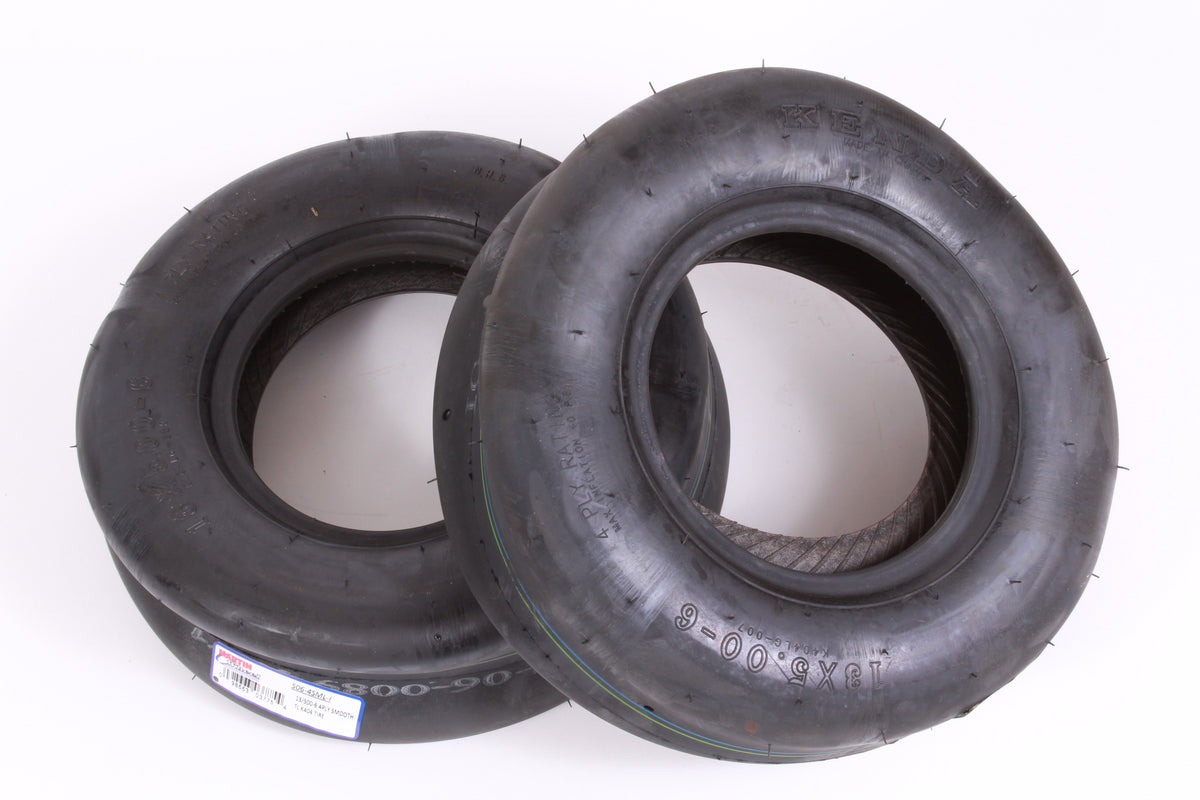 2 Pack Martin Wheel 506-4SML-I 13x500-6 4 Ply Smooth Pneumatic Tires