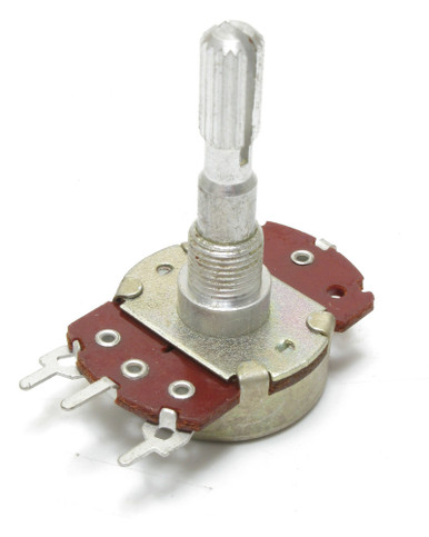 50K Ohm Linear Potentiometer, 1/4 Inch Shaft, Center-Tapped