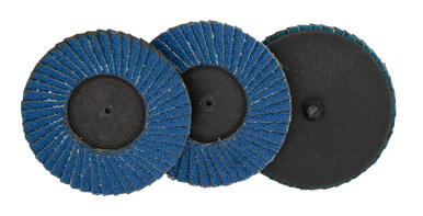 Josco Flap Disc Zirconia 76mm 60g Quick Change 3 Pk - JS2112