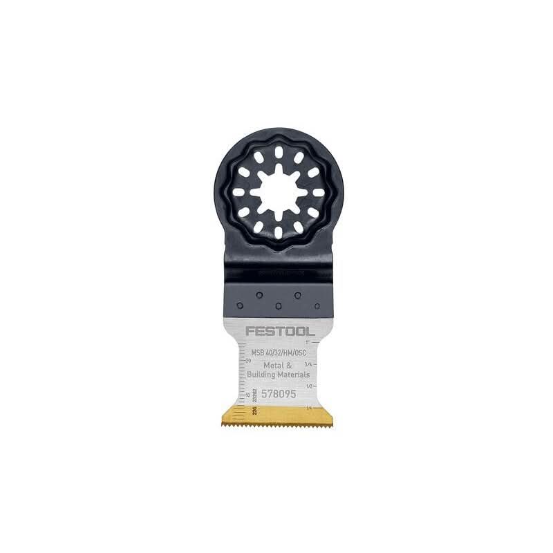 Festool 578095 MSB 40/32/HM/OSC 1-9/16 in. (40mm) x 1-1/4 in. (32mm) Carbide Blade (Starlock)