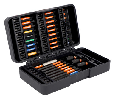 Bahco 1/4” Impact Torsion Bit Set for Phillips/TORX/Robertson/Hex Head Screws 38 Pcs - 66IM/38C-1