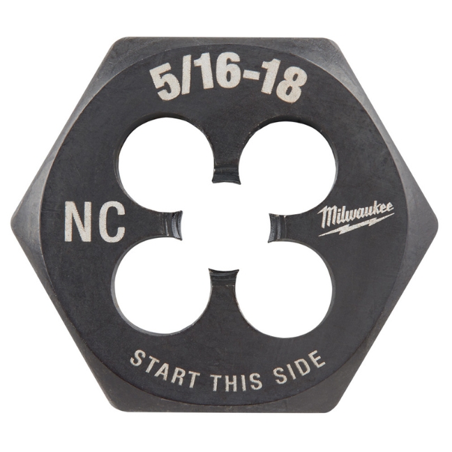 Milwaukee 49-57-5342 5/16″-18 NC 1″ Hex Threading Die