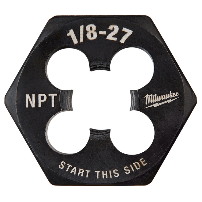 Milwaukee 49-57-53891/8″-27 NPT 1″ Hex Threading Die