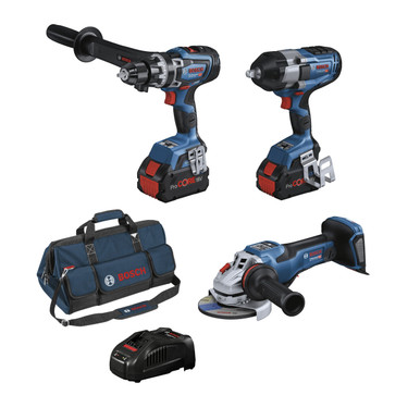 Bosch 18V 3pce Brushless 2x8.0Ah Combo Kit - 0615A5008U