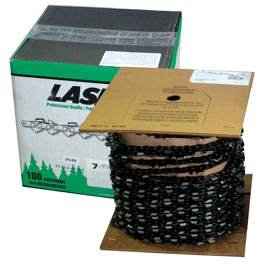 Laser 7CX100 3/8" .058" 100' Full Chisel Chainsaw Chain Reel