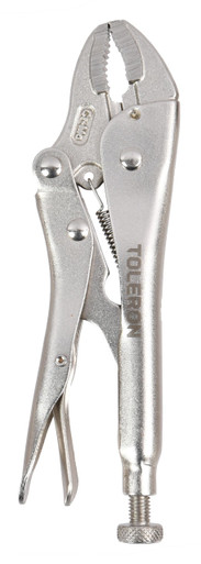 Toleron 180mm Locking Pliers Curved Jaw - TL91507