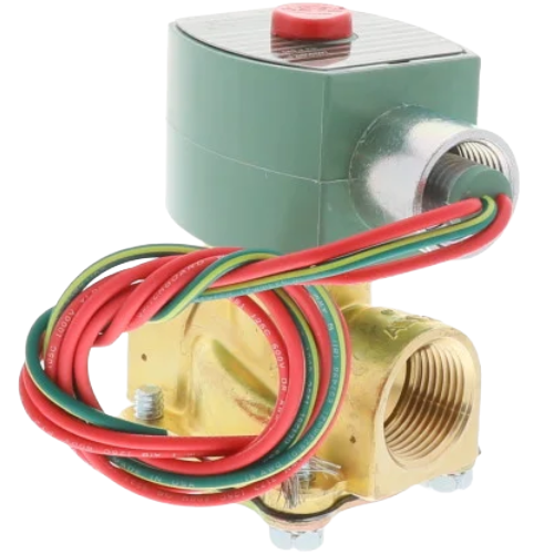 ASCO 8030G83 2-Way Normally Open Solenoid Valve, 3/4″ NPT, 120VAC, Brass
