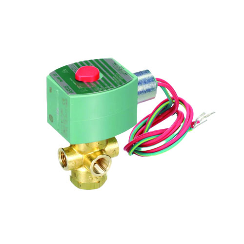 ASCO 8320G178 3-Way Universal Solenoid Valve, 1/4″ NPT, 120VAC, Brass