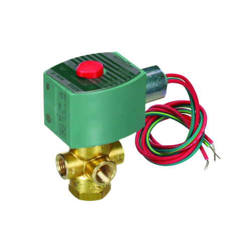 ASCO 8320G192 3-Way Normally Open Solenoid Valve, 1/4″ NPT, 120VAC, Brass