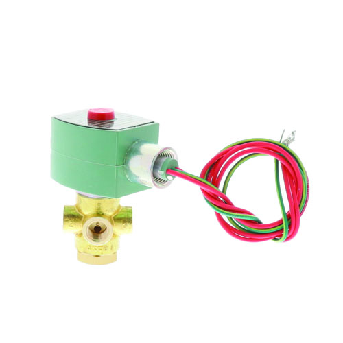 ASCO 8320G194 3-Way Normally Open Solenoid Valve, 1/4″ NPT, 120VAC, Brass