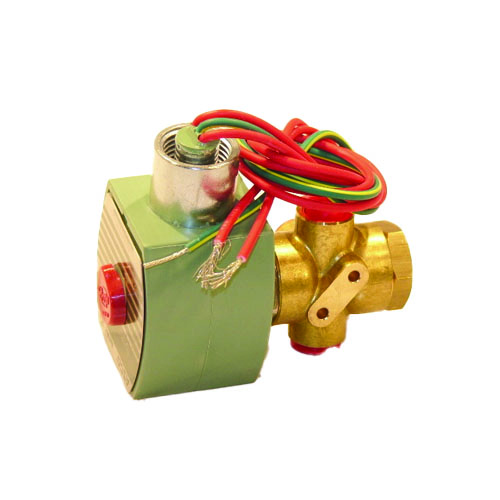 ASCO 8320G174 3-Way Universal Solenoid Valve, 1/4″ NPT, 120VAC, Brass/NBR