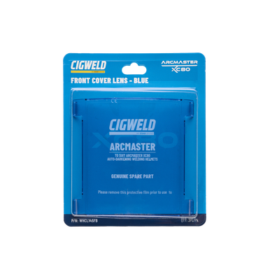 Cigweld Arcmaster XC80 Front Cover Lens Blue 3 Pack - WHCL145FB