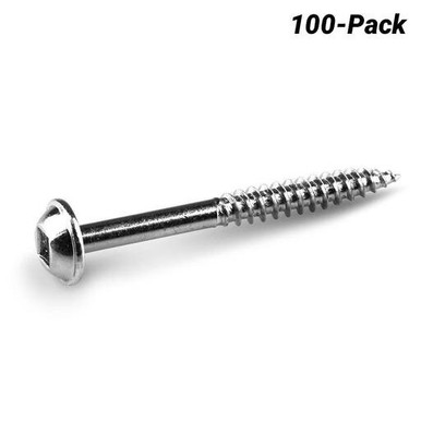 KREG Pocket Hole Screws Fine Zinc 38mm 100 Piece - KR-SMLF150-100