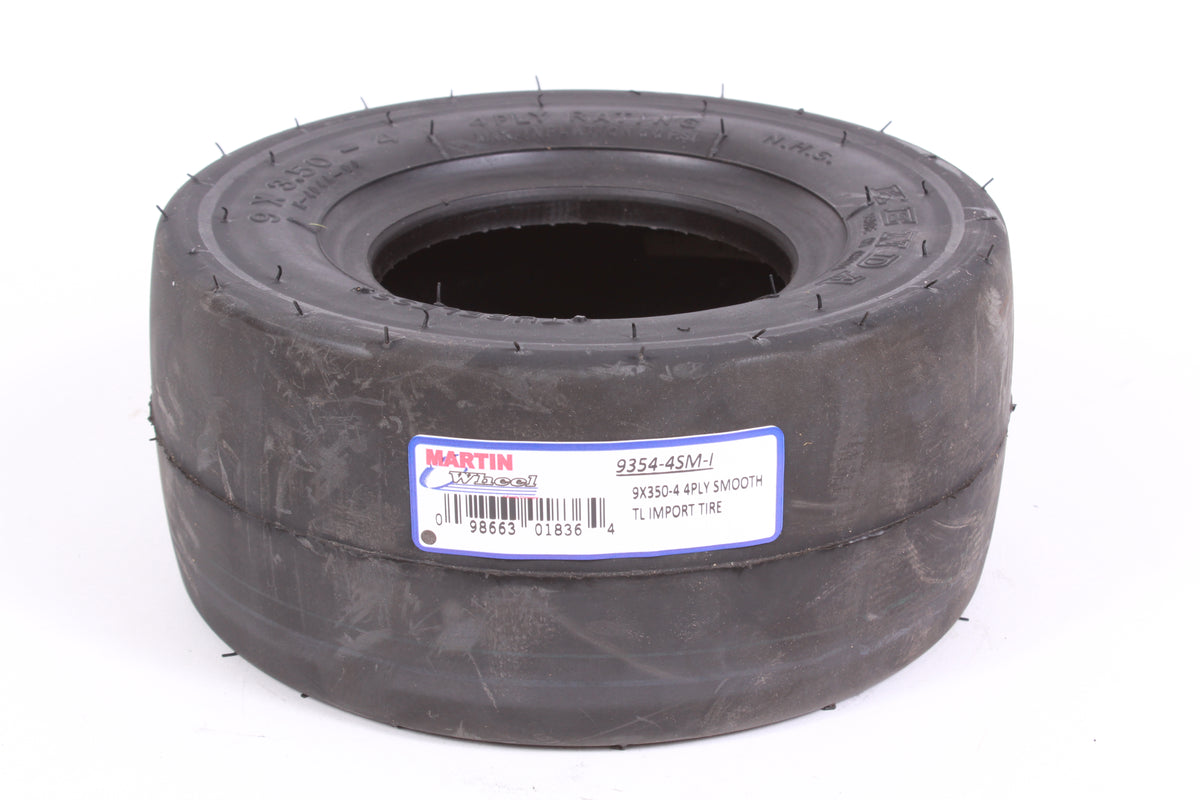 Martin Wheel 9354-4SM-I 9x350-4 Smooth Tread Tire 4 Ply K404LG