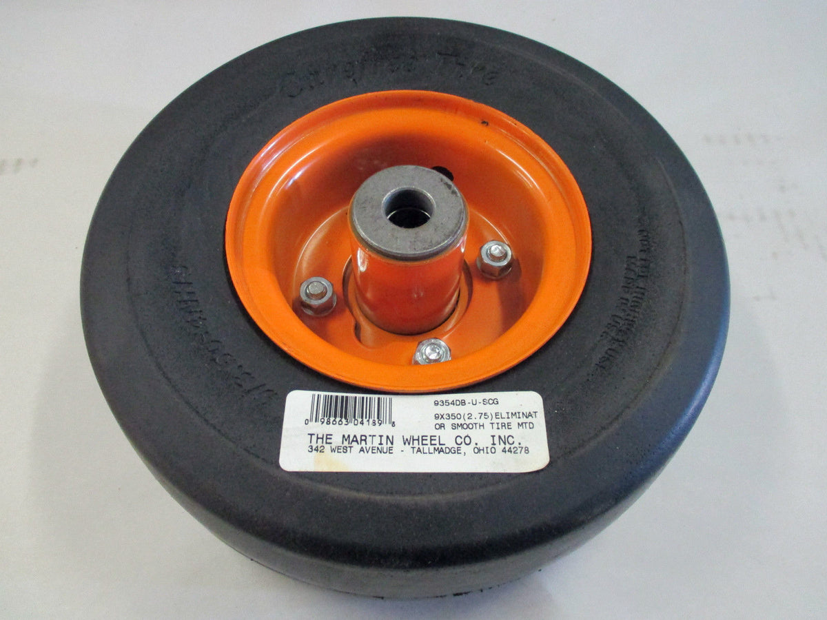 Martin 9354DB-U-SCG 9X350-4 Carefree Eliminator Solid Tire & Wheel Smooth 5/8"