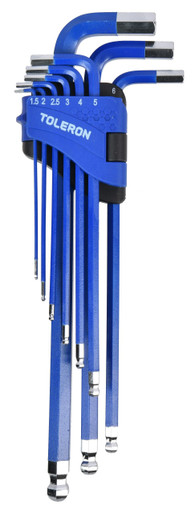 Toleron Ball End Hex Key Set Metric 9pc- TL90113