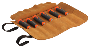 Bahco ERGO Splitproof Chisel Set In Roll 6 Pce- 434-S6-LR