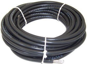 A.I.W. Corp. Boat/Marine Cable, 1AWG Black, 50ft