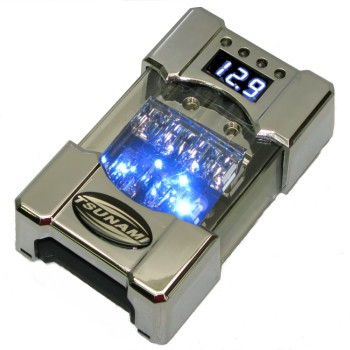 AGU-Fused Distribution Block w/ Meter, LED's, and Alarm