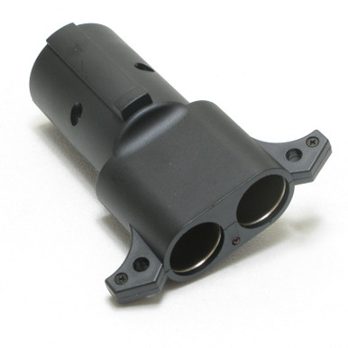 Adapter, 7 Way RV Style Connector to Dual Cigarette Lighter Socket