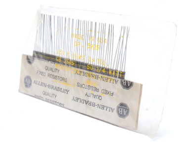 Allen Bradley RC07GF154J 150k Ohm 1/4 Watt 5% Carbon Resistor, 50pc