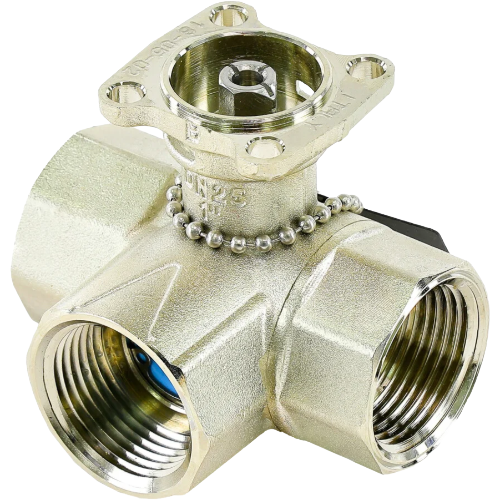 Belimo B322 Ball Valve, 1″ NPT, 3-Way, 7.4 Cv, Nickel Plated Brass, 250°F