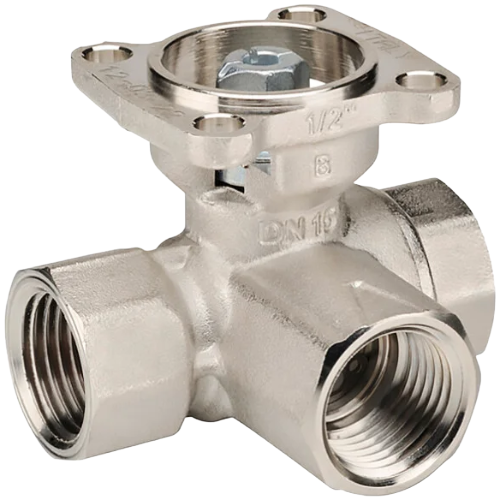Belimo B325 Ball Valve, 1″ NPT, 30 Cv, 3-Way, Nickel Plated Brass