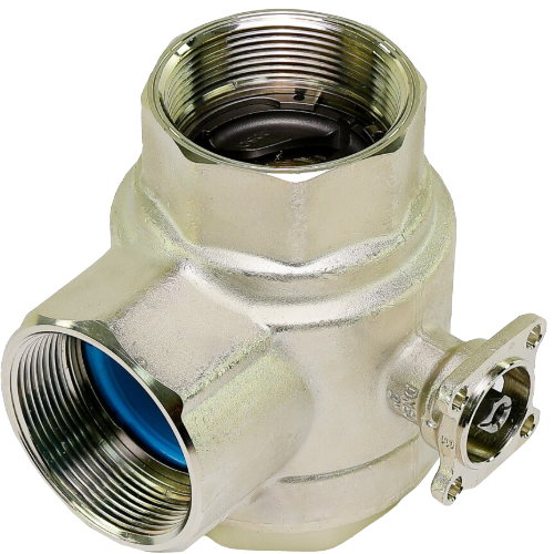 Belimo B351 Ball Valve, 2″ NPT, 68 Cv, 3-Way, Nickel Plated Brass Body