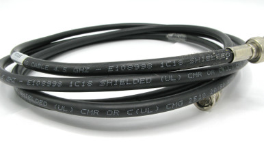 Belden 1694A 75 Ohm RG-6 Coaxial Cable, Black, 7ft