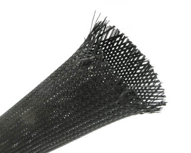 Bentley Harris FR Plus 1-3/4" Expandable Sleeving, Black w/White Tracer, 25ft