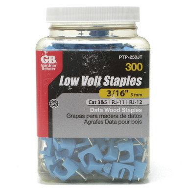 Blue Polyethylene 5mm Data Cable Staple