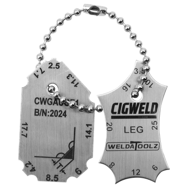 Cigweld S/S Fillet Wedling Gauge 2 Piece - CWGAUGE1