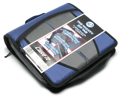 Case-It D-146, 3 Inch, 3-Ring Zipper Binder, Blue